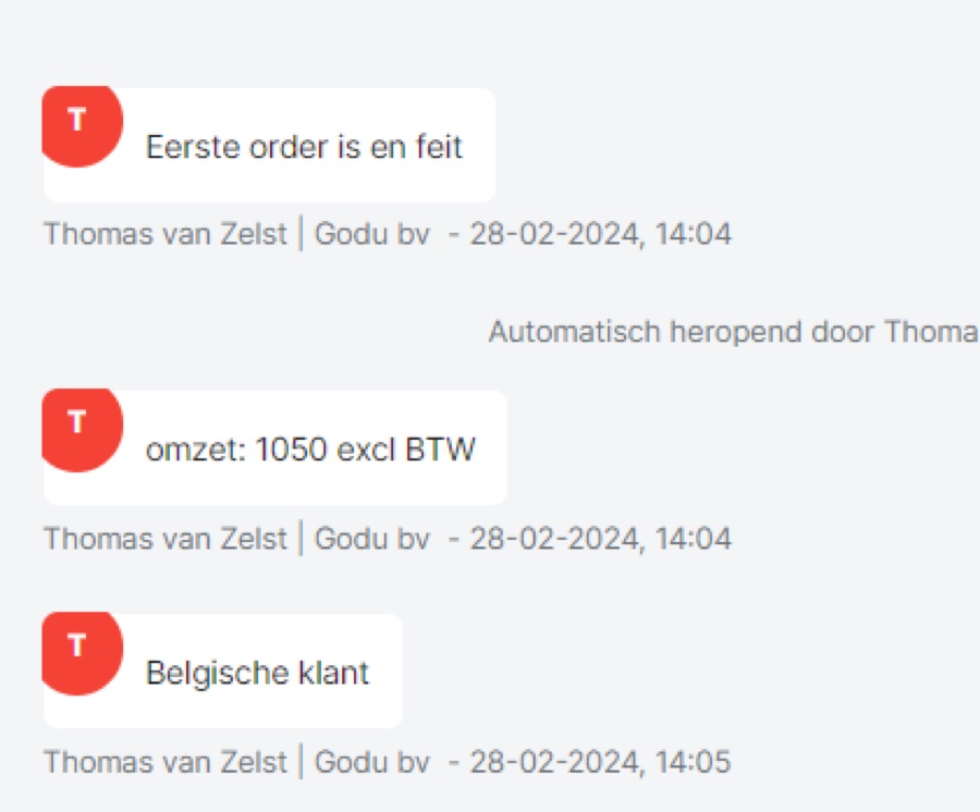 Klantbericht van Godu bv: eerste order is een feit